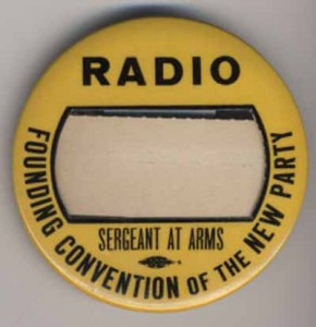 Radio Founding Convention of the New Party Sergeant at Arms